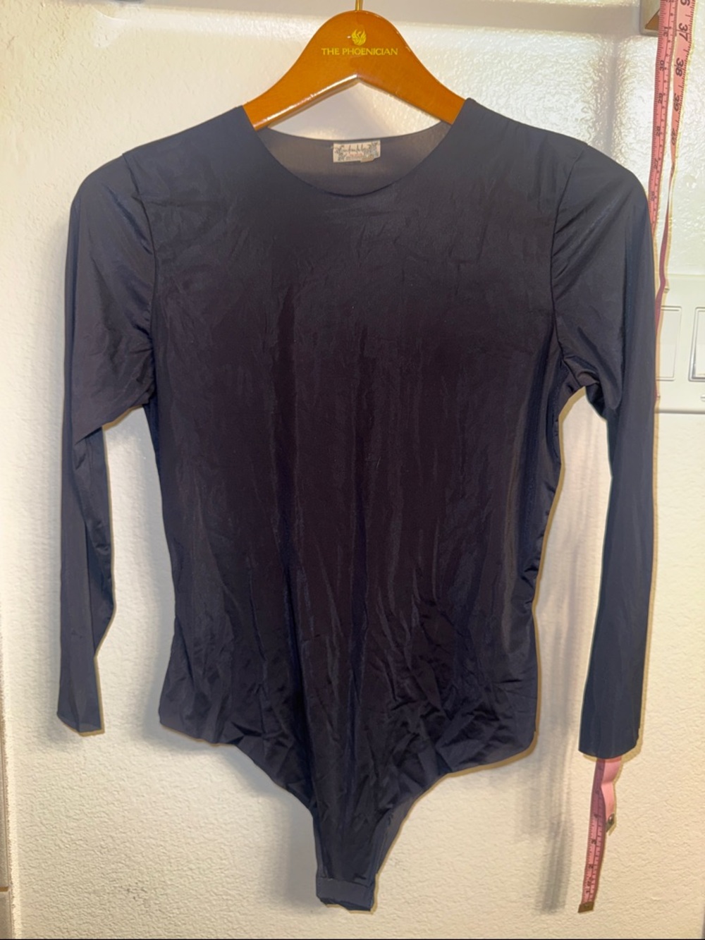 Free people intimately black bodysuit size medium long sleeve